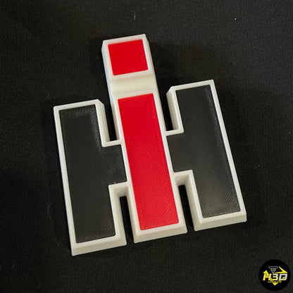 Logo de calandre IH pour ancien tracteur International Harvester