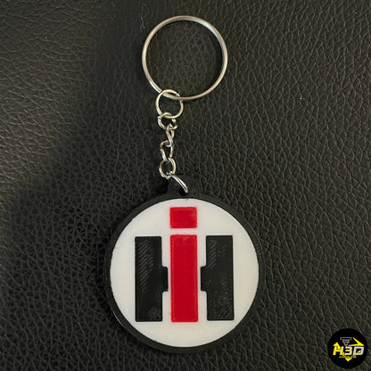 Porte-clé avec logo IH inspiré des tracteurs International Harvester